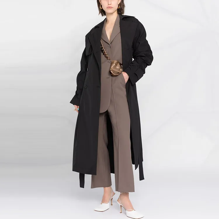 AMBUSH Trench Coats Women's Black-2