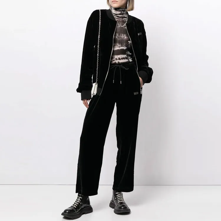 TEAM WANG Casual Pants Unisex Black-2