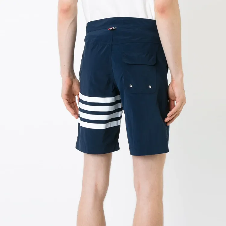 THOM BROWNE Casual Shorts Men Navy Blue-2