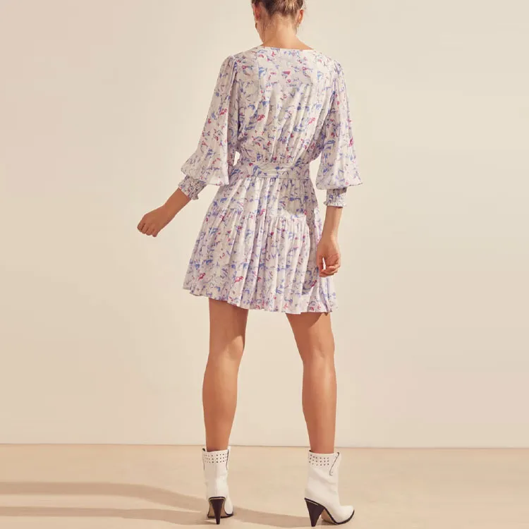 SUNCOO Long-Sleeved Dresses Women's Light Purple-3
