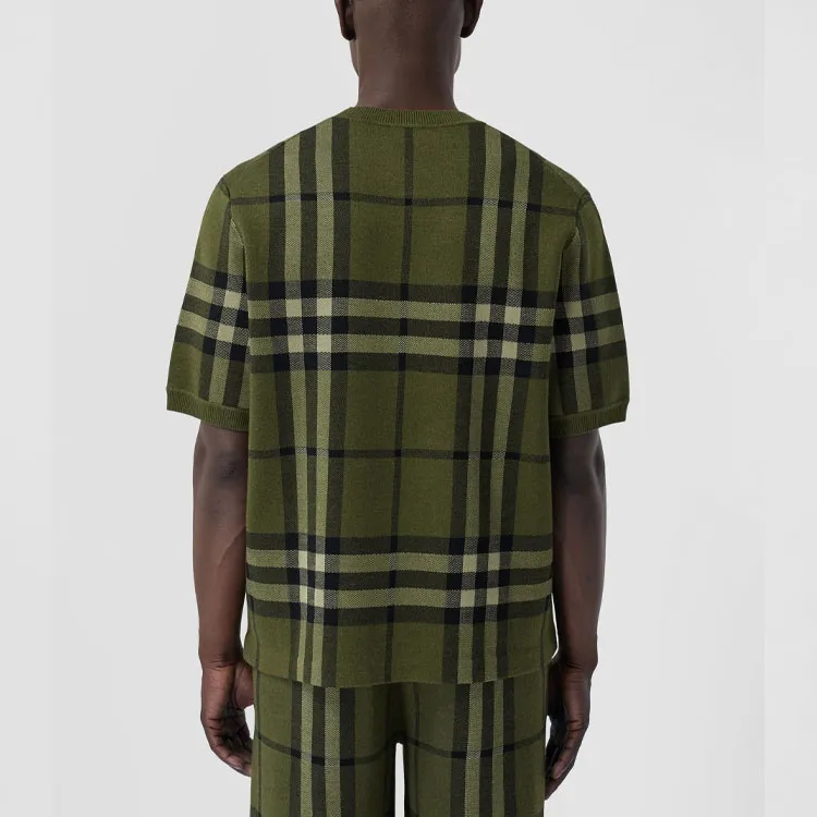 Burberry T-Shirts Men Green-4