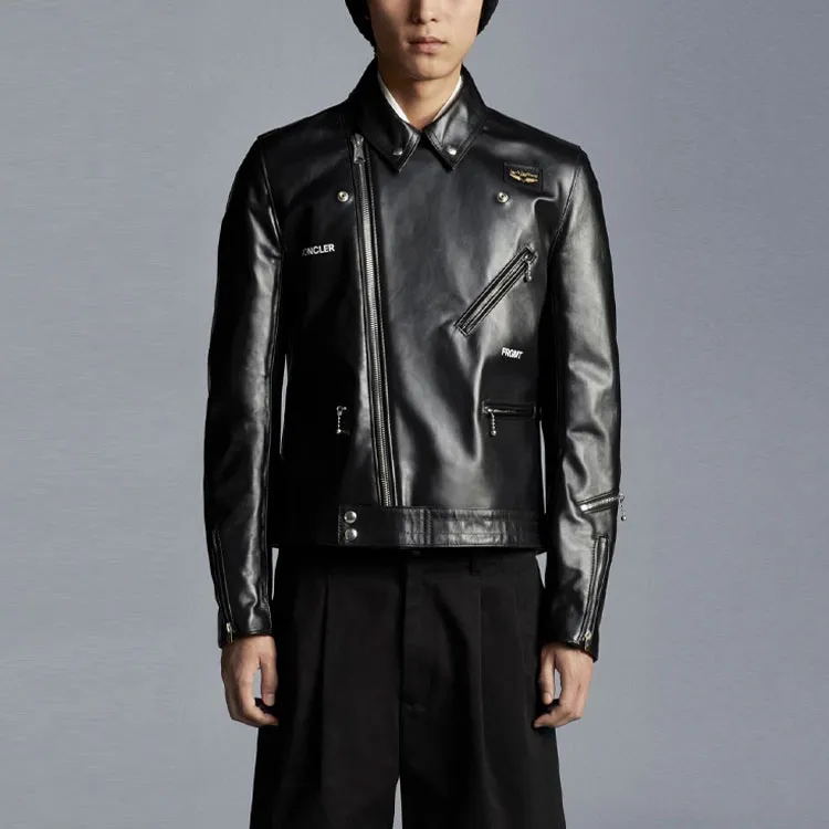 Moncler x Lewis Leathers Jackets & Coats Men's Black-1