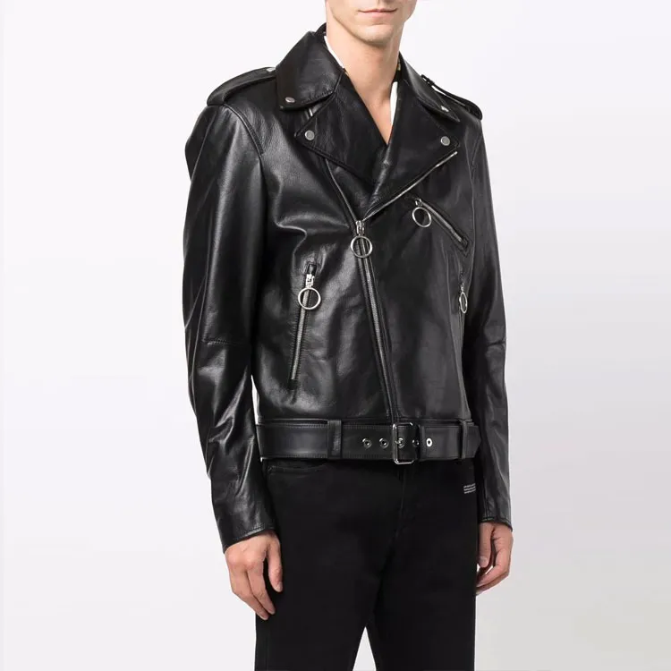 OFF WHITE Graphic print Biker Jacket-2