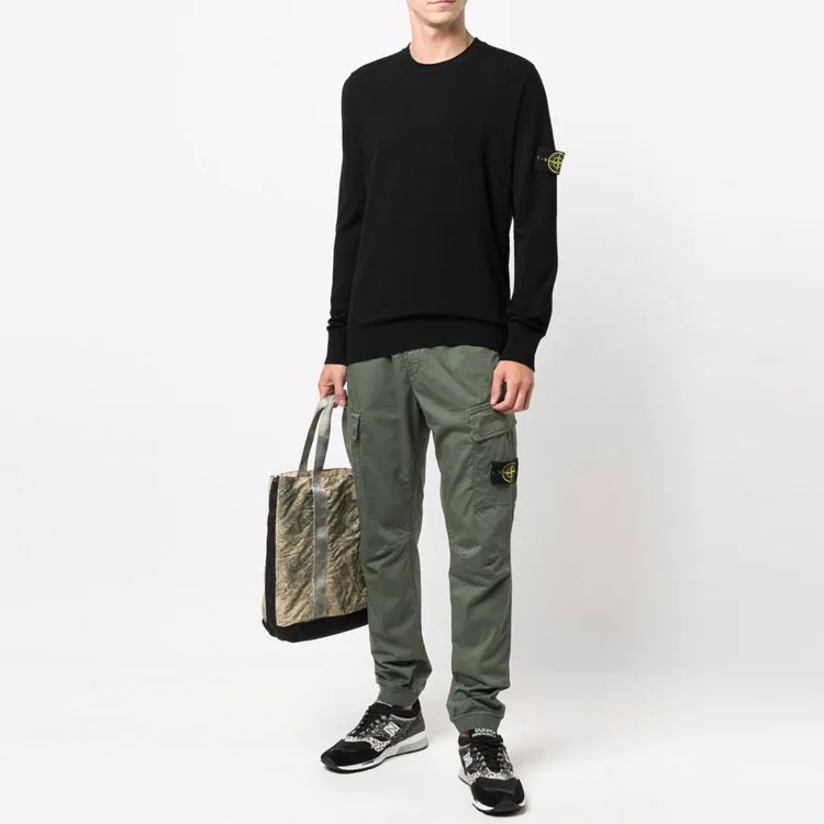 STONE ISLAND Compass patch Virgin Wool Jumper-2