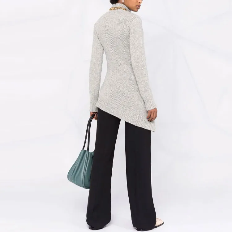 JIL SANDER Roll-Neck Asymmetric Jumper-2