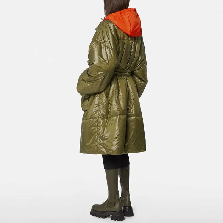 VERSACE Hooded Puffer Coat-2