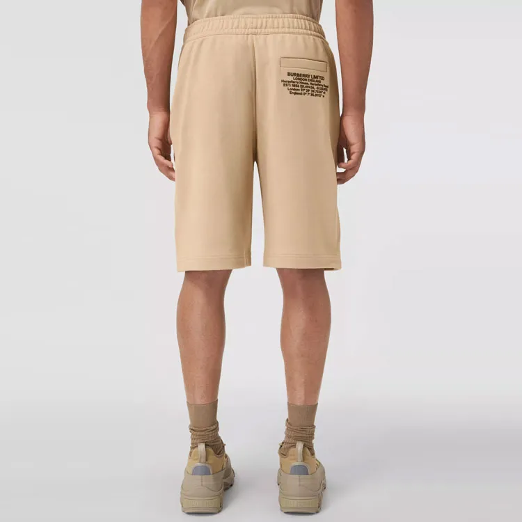 Burberry FW21 Casual Shorts Men's Light Yellow Umber-3