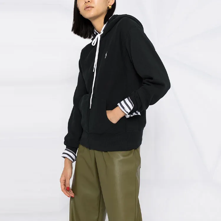 Polo Ralph Lauren Logo Embroidered Zipped Hoodie-4