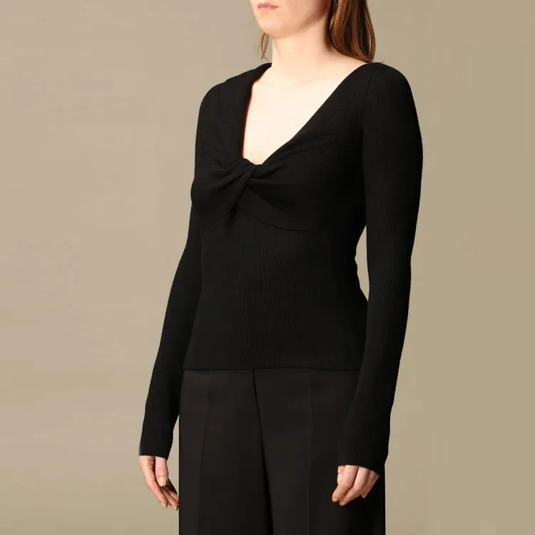 Alexander McQueen FW21 Slim Fit Knitwear Women's Black-4