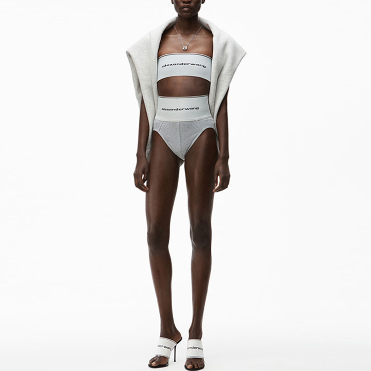 Alexander wang SS21 Women's Logo Sports Underwear Grey
