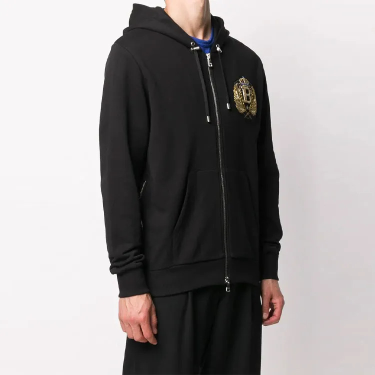 BALMAIN Sweatshirts Men Black-2