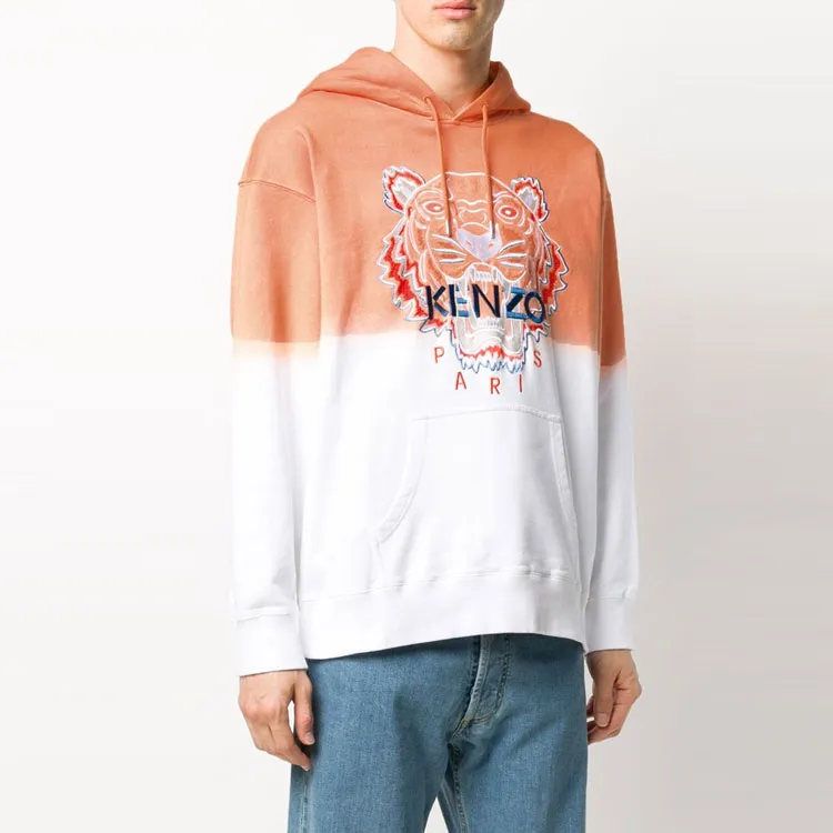 KENZO Sweatshirts Men Orange White-2