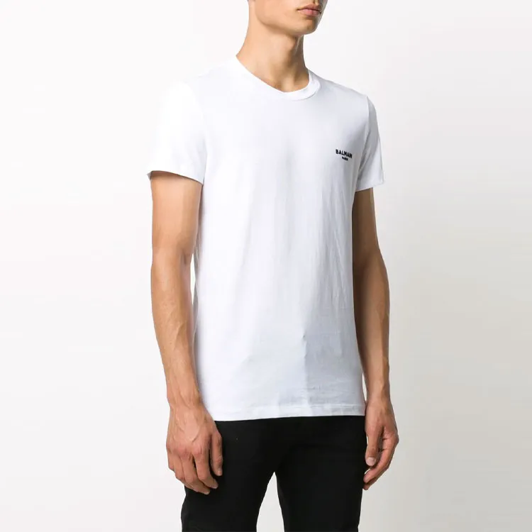 BALMAIN T Shirts Men White-2