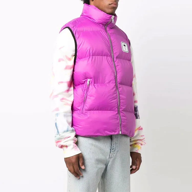 PALM ANGELS Logo patch Padded Gilet-3