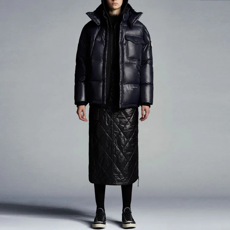 Fragment Design X MONCLER GENIUS MONCLER GENIUS X Fujiwara Hiroshi FRGMT Down Jackets Unisex Marine Blue-1