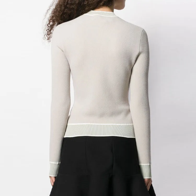 OFF WHITE Swans Knitted Sweater-3