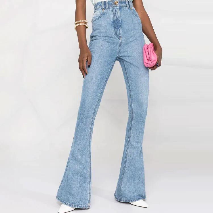 BALMAIN Jeans Women's Blue-3