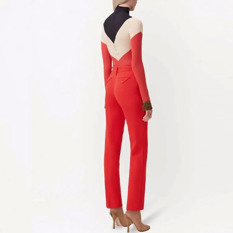 Burberry Suit Trouser Women's Bright Red-3