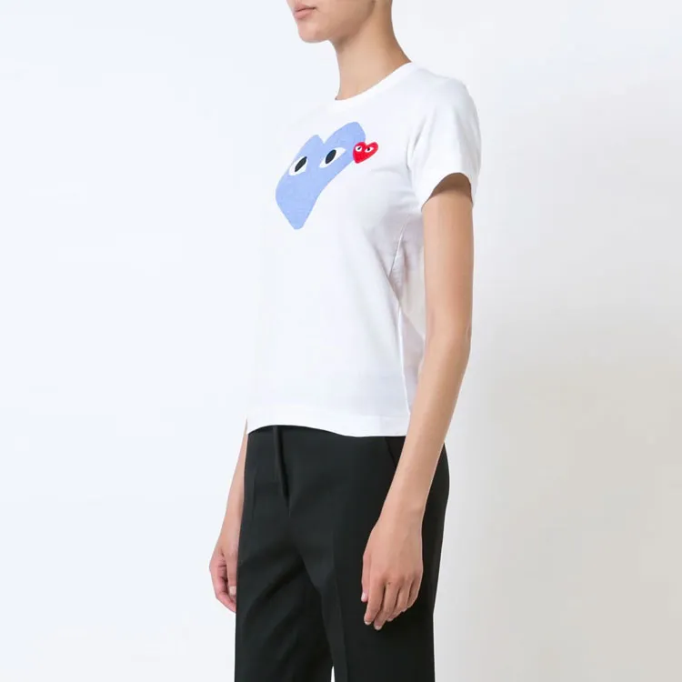 Comme Des Garçons Play Heart Tee 'Blue'-3