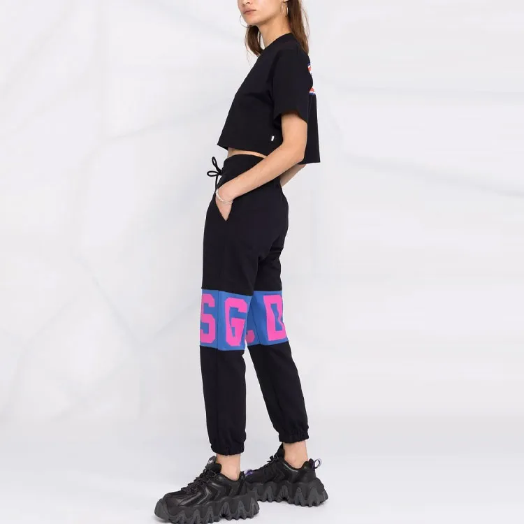 GCDS Logo Printed Drawstring Pants-3