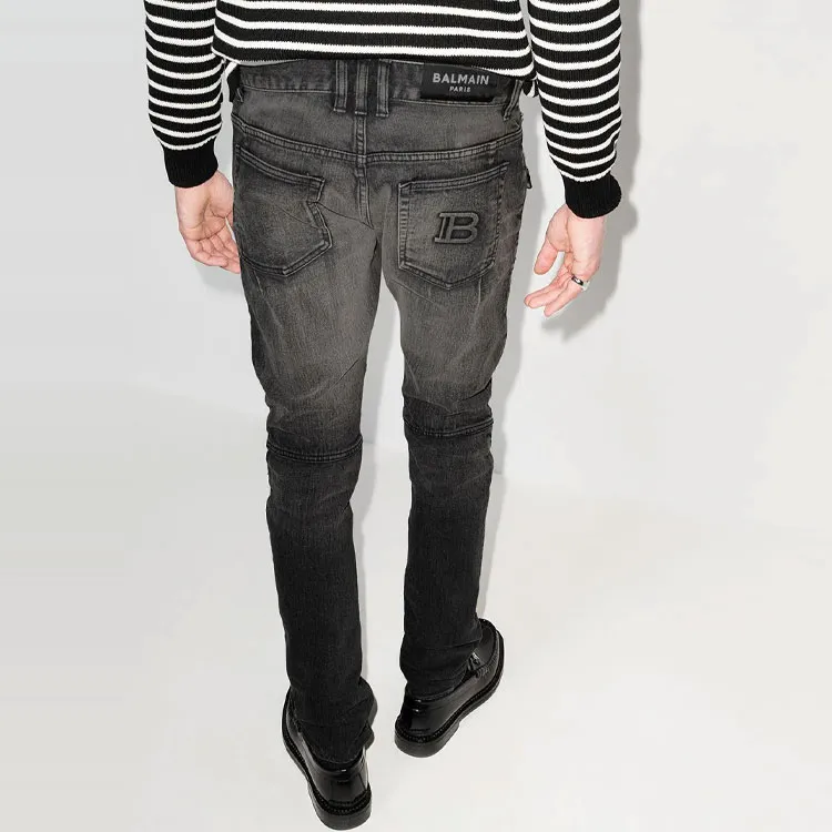 BALMAIN Jeans Men Black-2