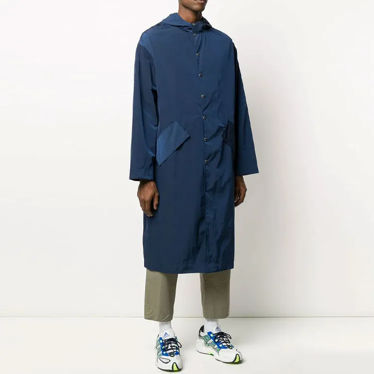 KENZO Trench Coats Men Blue-2