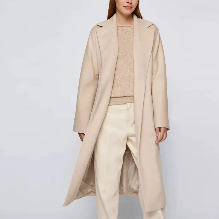 HUGO BOSS Coats Women's Beige-3