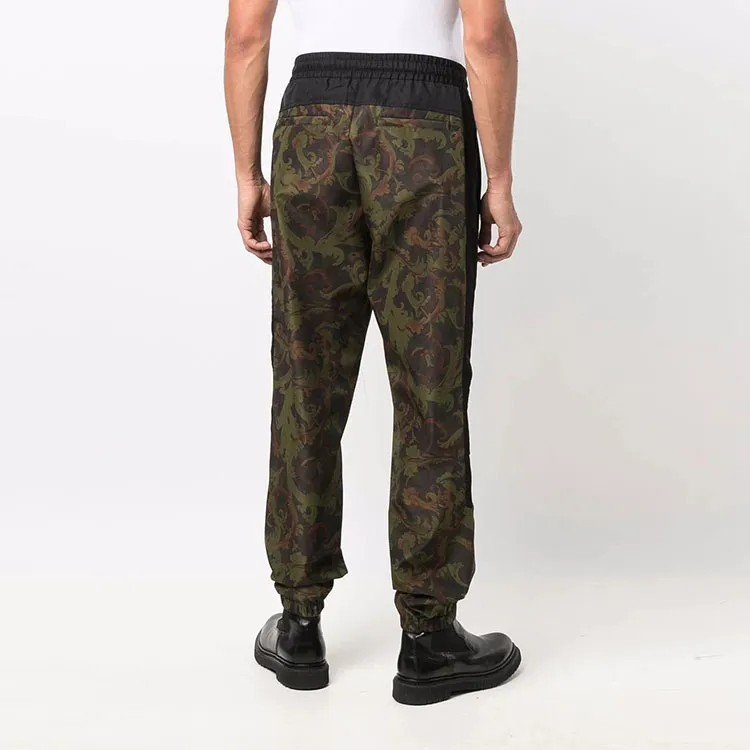 VERSACE Knitted Sweatpants Men Green-2
