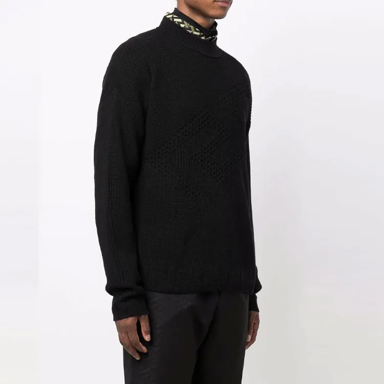 VERSACE Sweaters Men Black-3