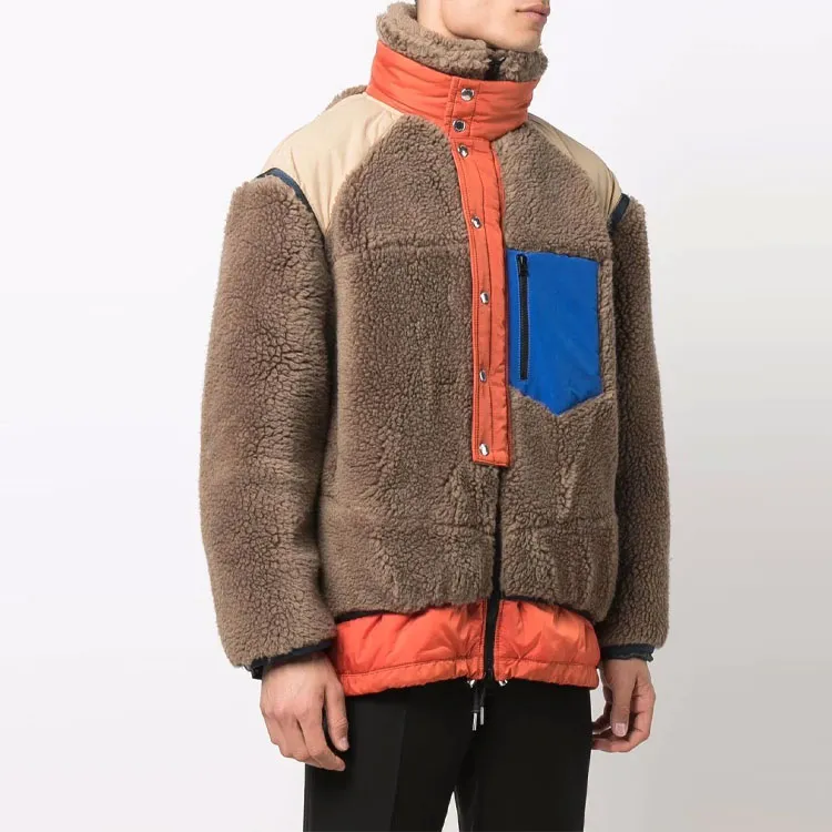 Sacai Puffer Jackets Men Umber-3