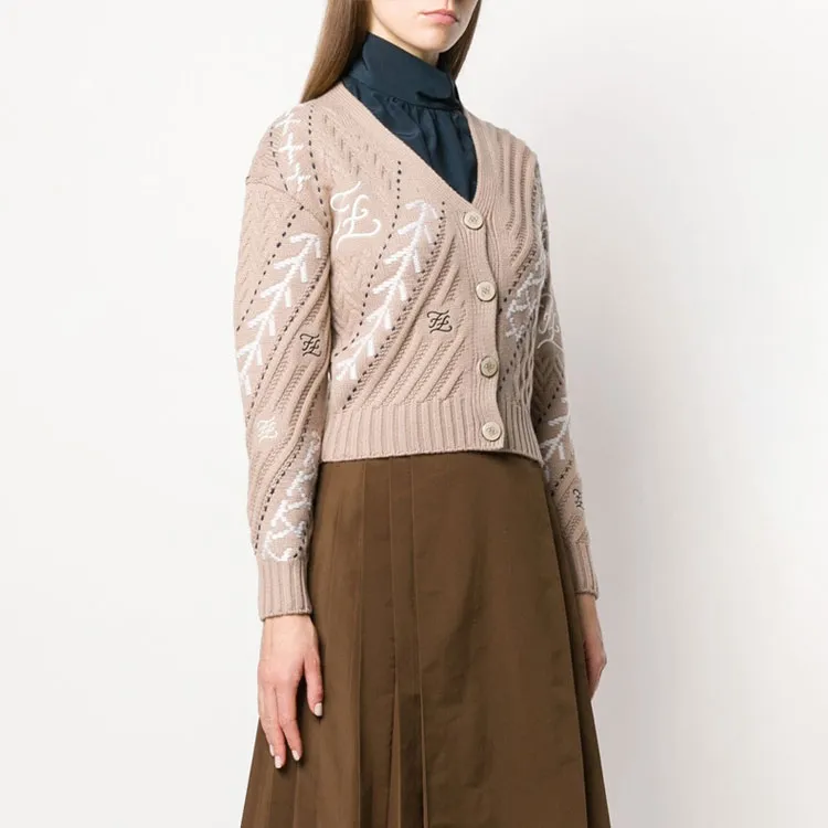 FENDI Cashmere Sweaters Women's Camel-2