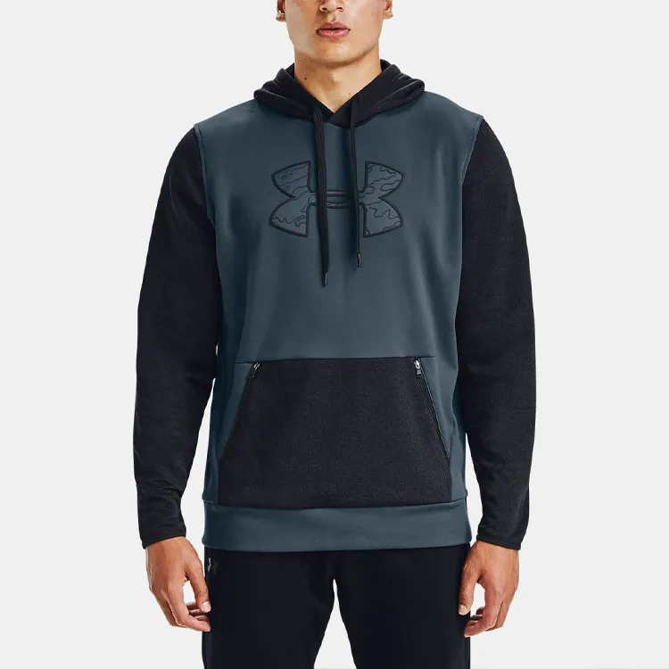 Under Armour Big Logo Sweatshirts Men Mechanical Blue-3