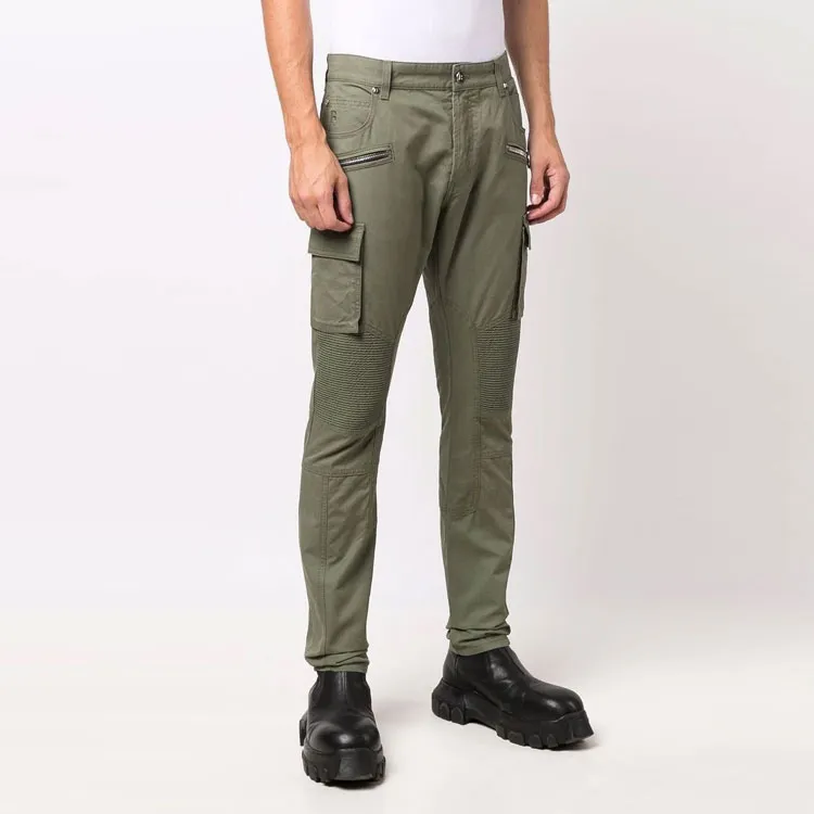 BALMAIN Slim Cut Ridged Cargo Jeans-2
