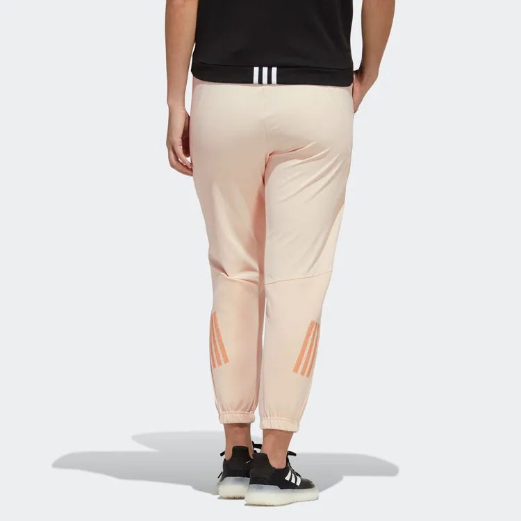 Adidas Knitted Sports Pants Women's Light Pink-3
