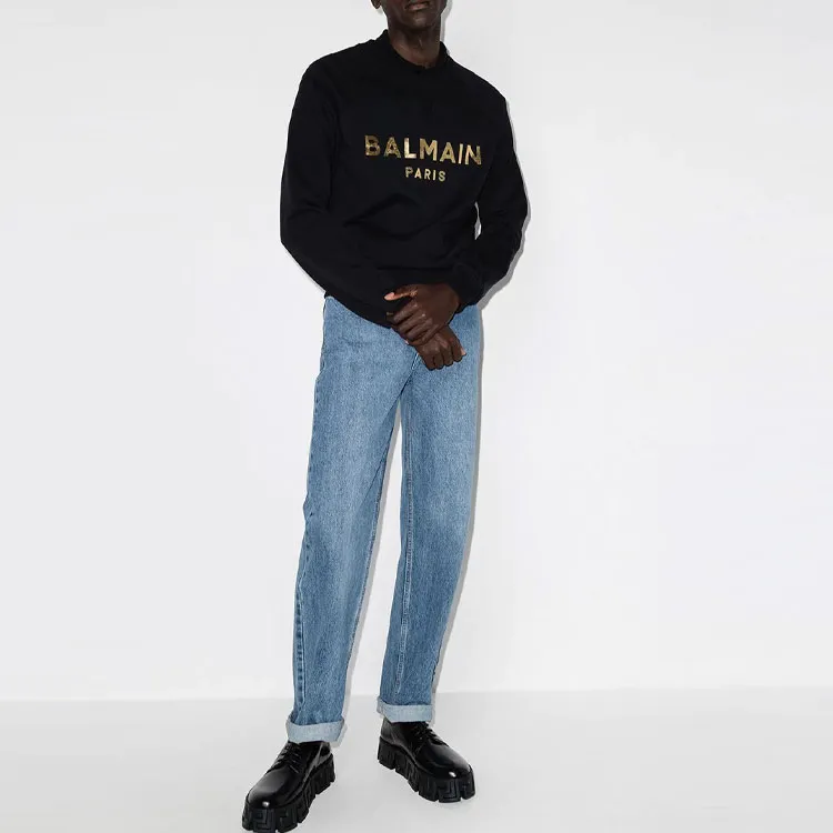 BALMAIN Sweatshirts Men Black-1