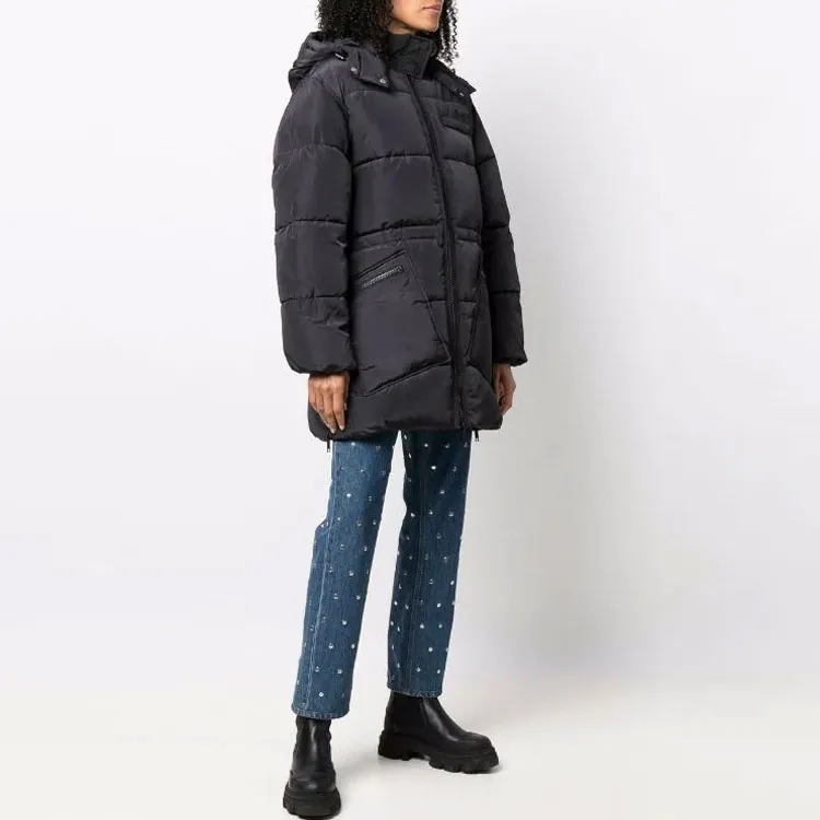 GANNI Oversized Tech Puffer Midi Jacket-4