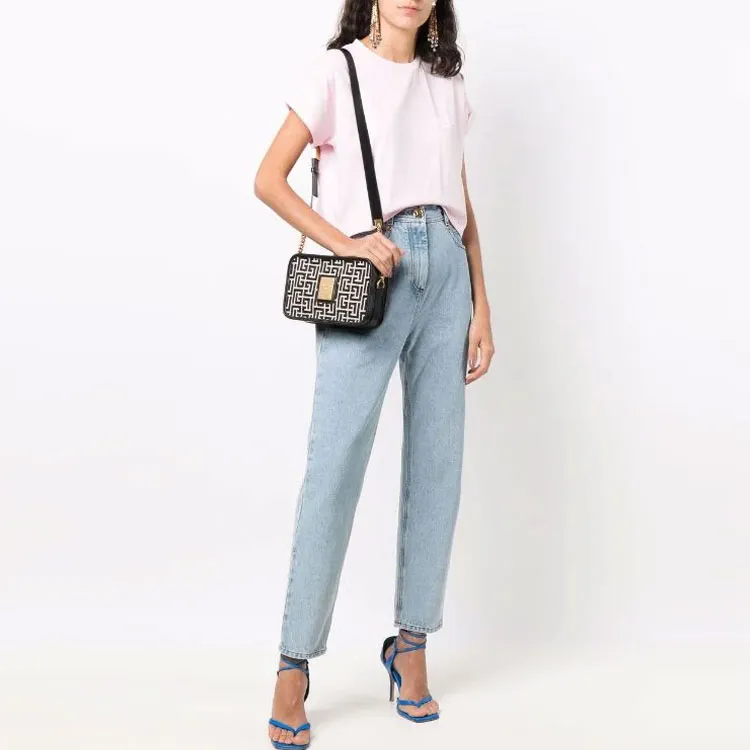 BALMAIN Crop Tops Women's Pink-1