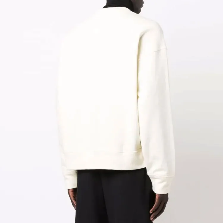 JIL SANDER Man Cotton Frontal Logo Sweatshirt-2