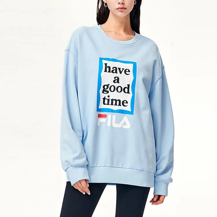 FILA Have A Good Time Collection Sweatshirts Unisex Laiwu Blue-2