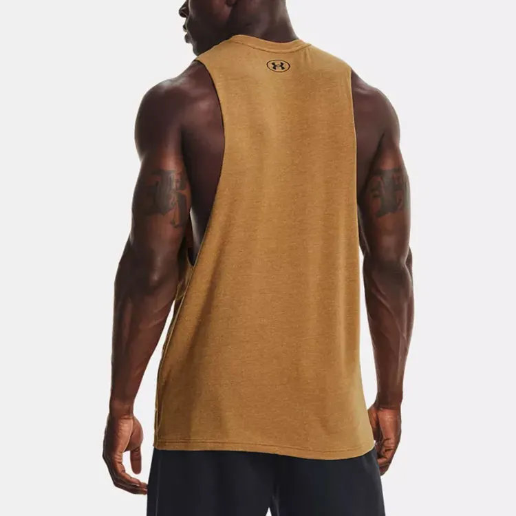 Under Armour Project Tank Tops Men's Traditional Chinese Style Umber-3