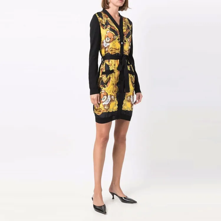 MOSCHINO Long-Sleeved Dresses Women's Yellow-3