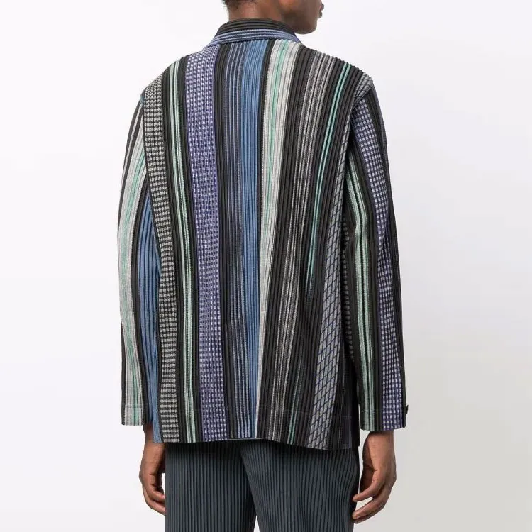 Homme Plissé Issey Miyake Shirts Men Blue-1