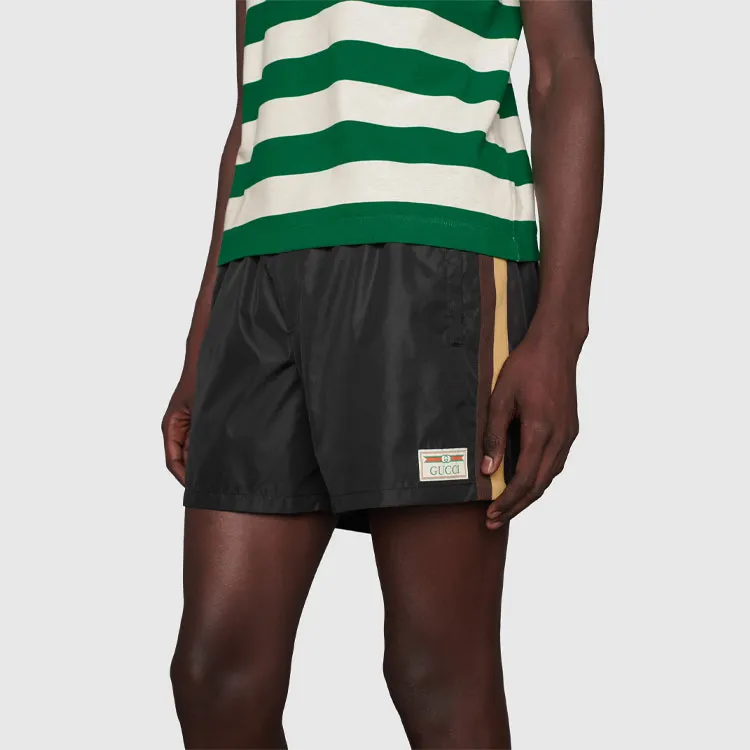 GUCCI Casual Shorts Men Black-3