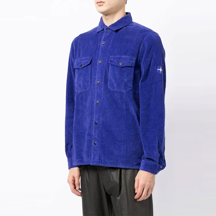 STONE ISLAND Shirts Men Blue-3