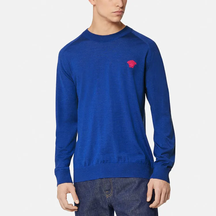 VERSACE Sweatshirts Men Blue-1