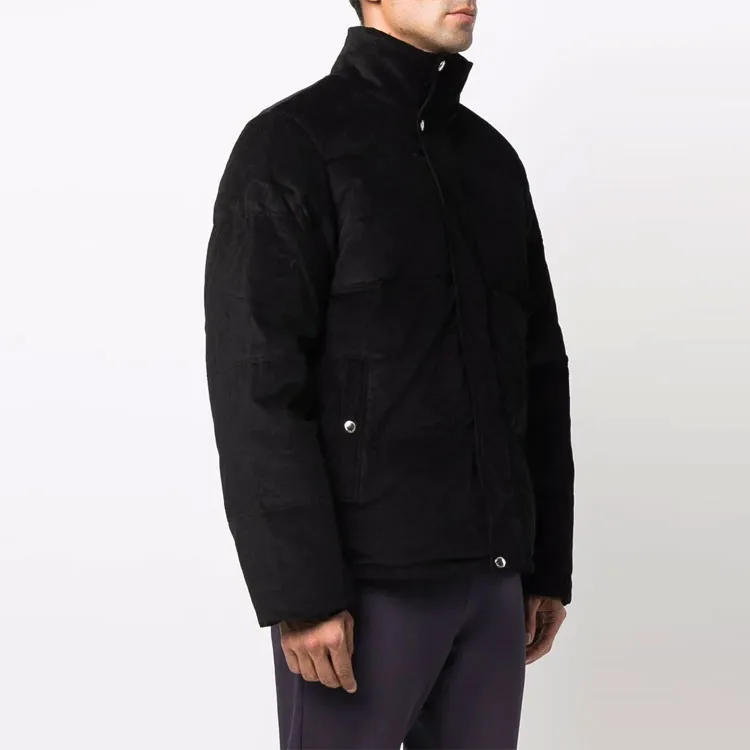 PS By Paul Smith FW21 Solid Color Stand Collar Down Jacket Men's Black-1