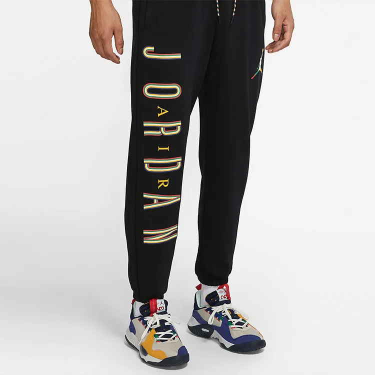 Jordan Sport Knitted Sweatpants Men Black-3