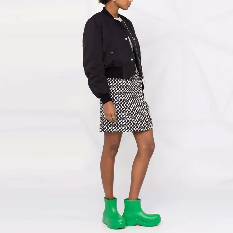 OFF WHITE FW21 Casual Short Skirts Women's Black/White-2