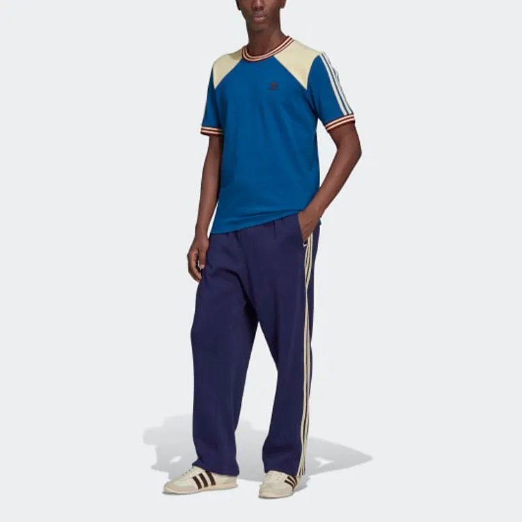 Adidas Originals Wales Bonner Co brand T Shirt Men's Marine Blue-2