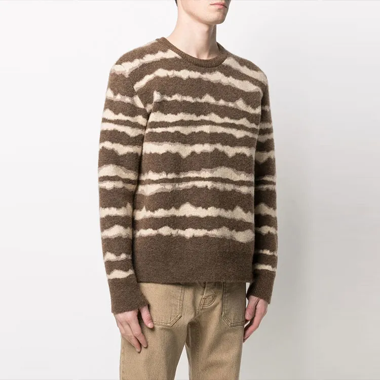 NANUSHKA Abstract Striped Crewneck Jumper-1